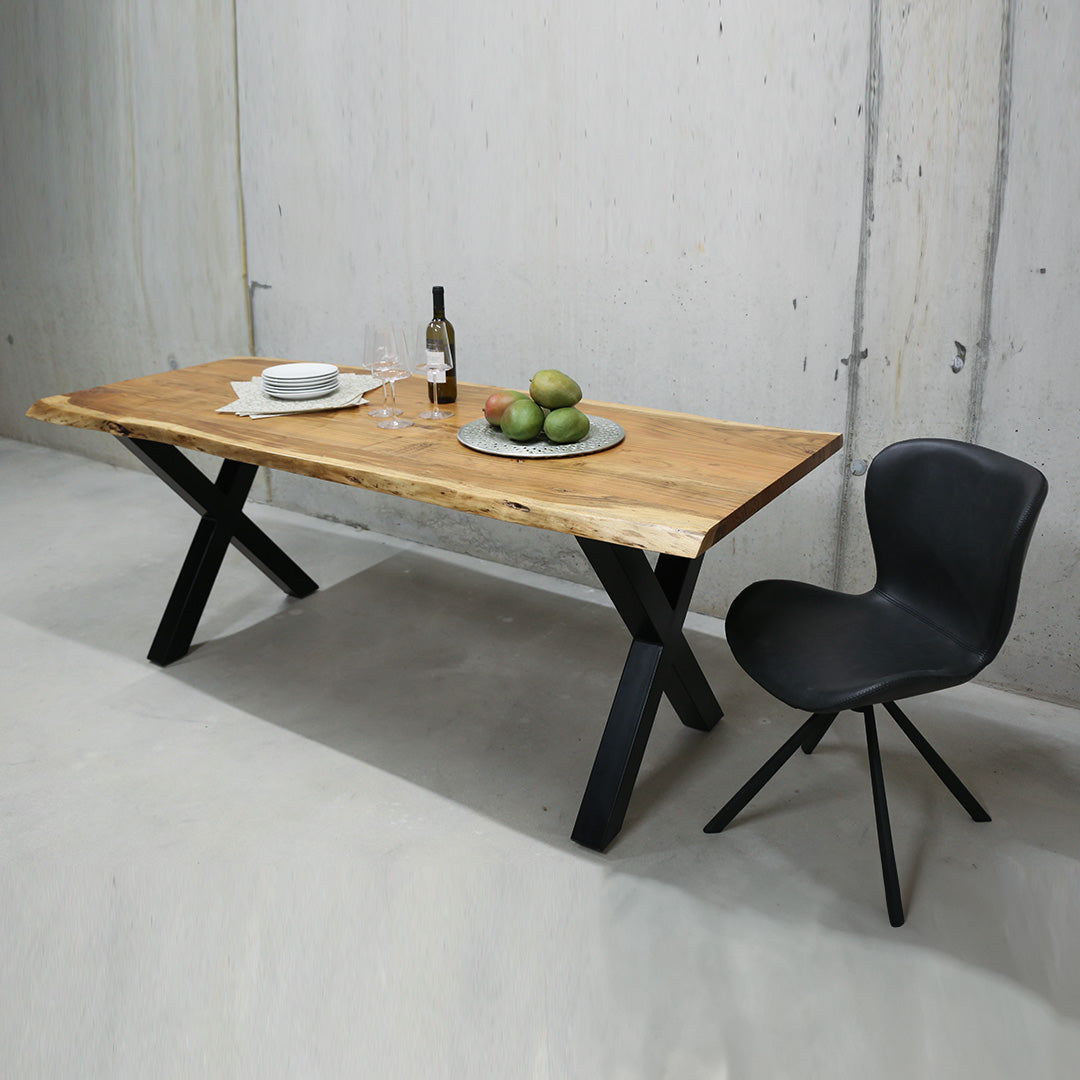 Table en bois d'acacia "La Table X 200"