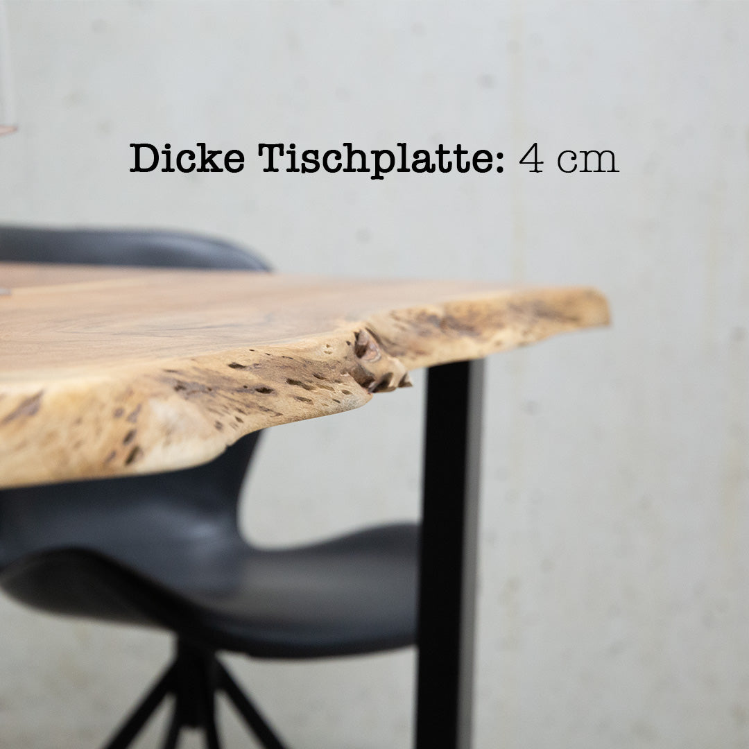 Table en bois d'acacia "The Sturdy Live Edge Table 180"