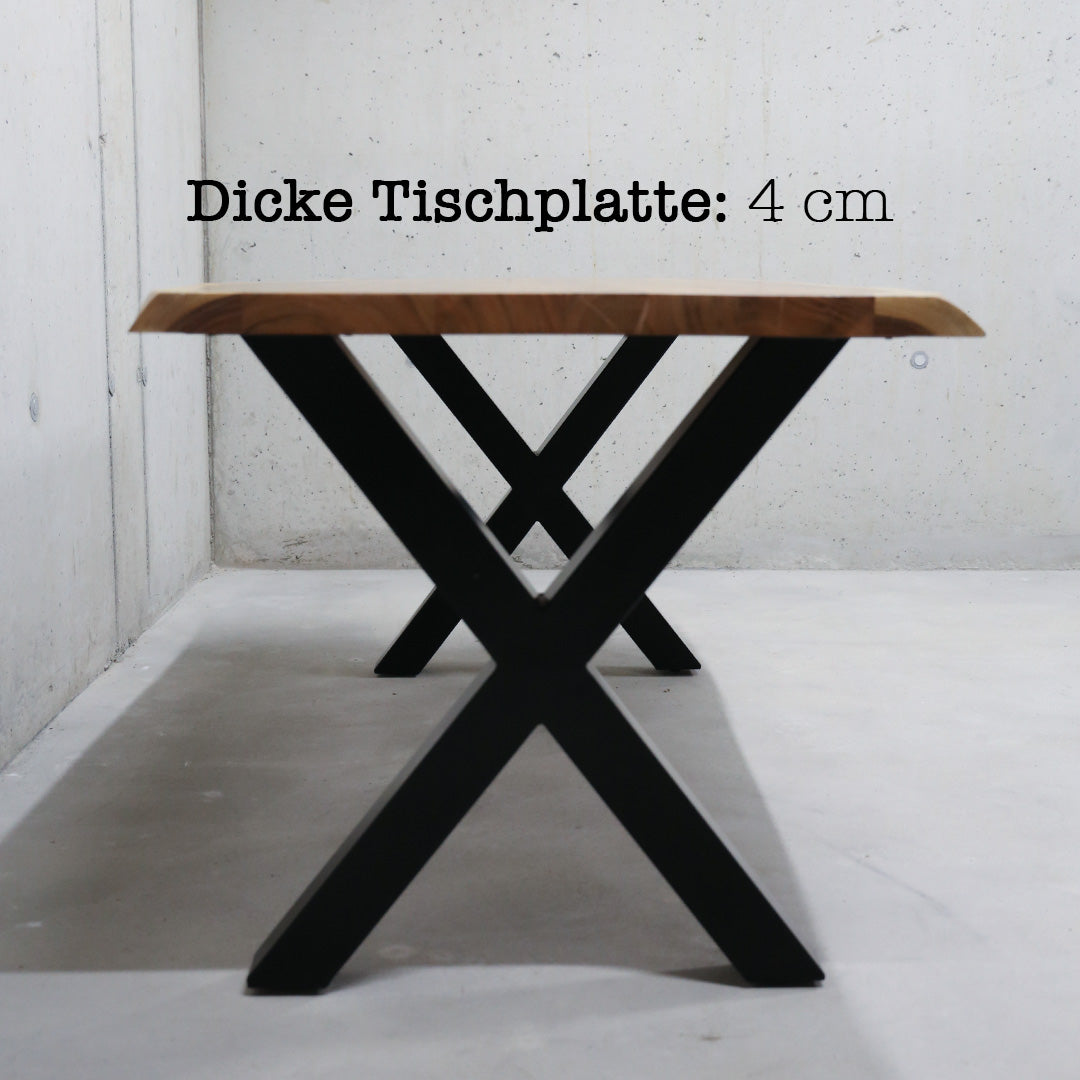 Table en bois d'acacia "La Table X 200"