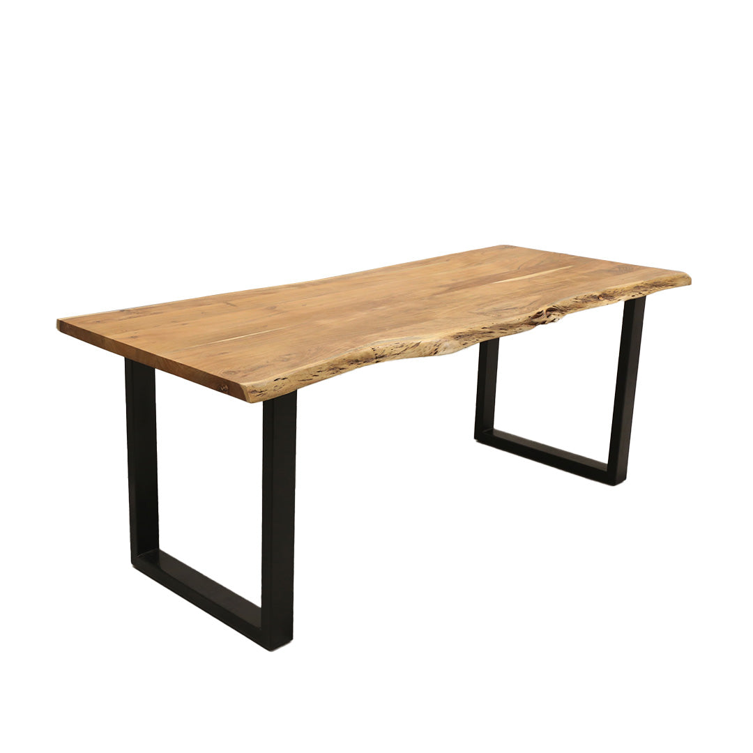 Table en bois d'acacia "The Sturdy Live Edge Table 180"